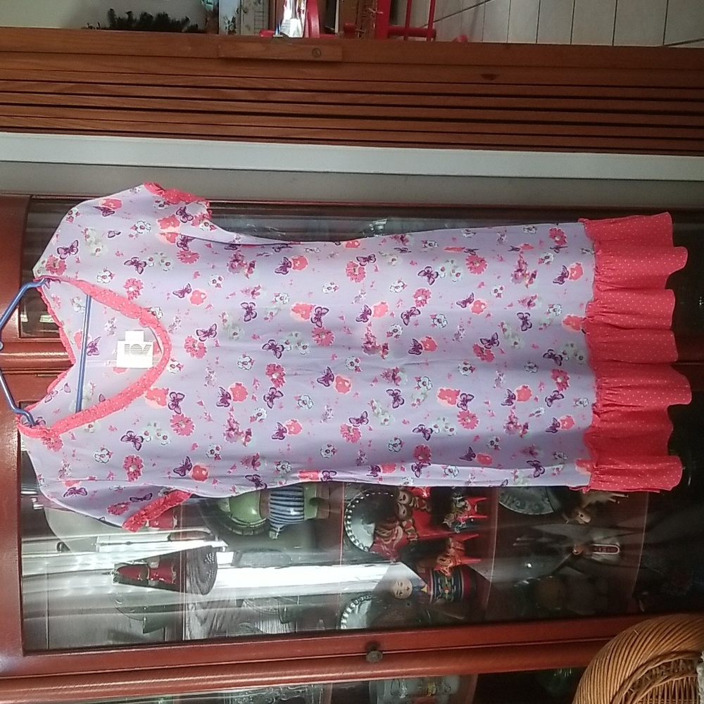 🦋Vintage rayon crepe dress